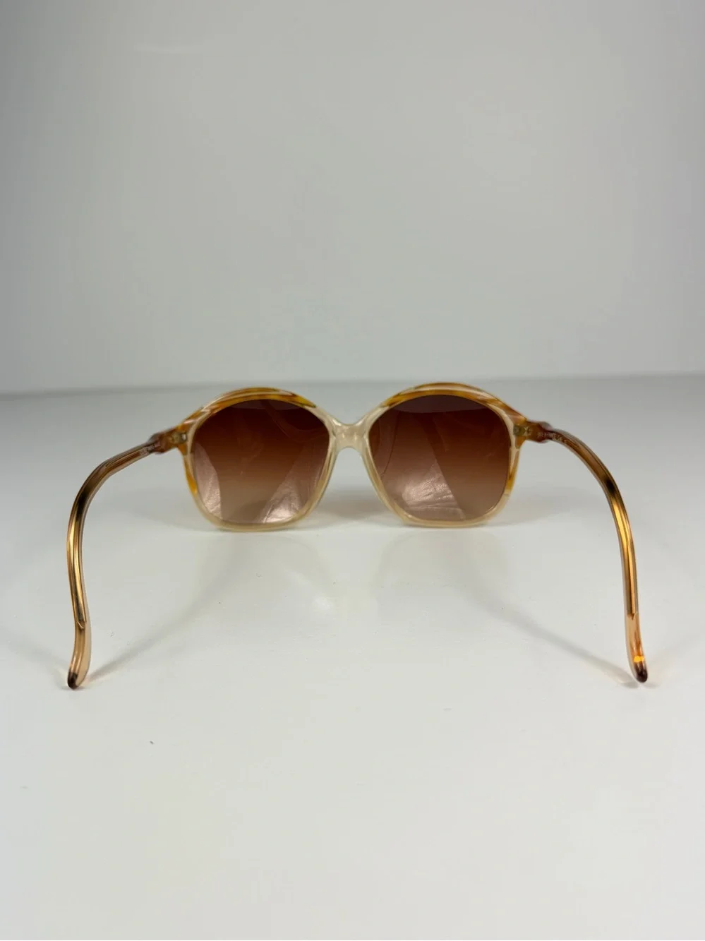 Rare Vintage CELINE C46 13 Deadstock Triomphe Amber Oversized Sunglasses France